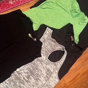 Zella Women's workout tops- LOT OF 5!! Great price Black, Green, Gray